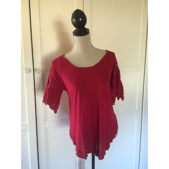 Anthropologie Free People  Knit Top Battenburg - Picture 3 of 9